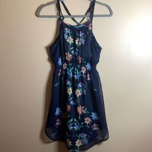 O’Neill Navy Blue Short Floral Dress